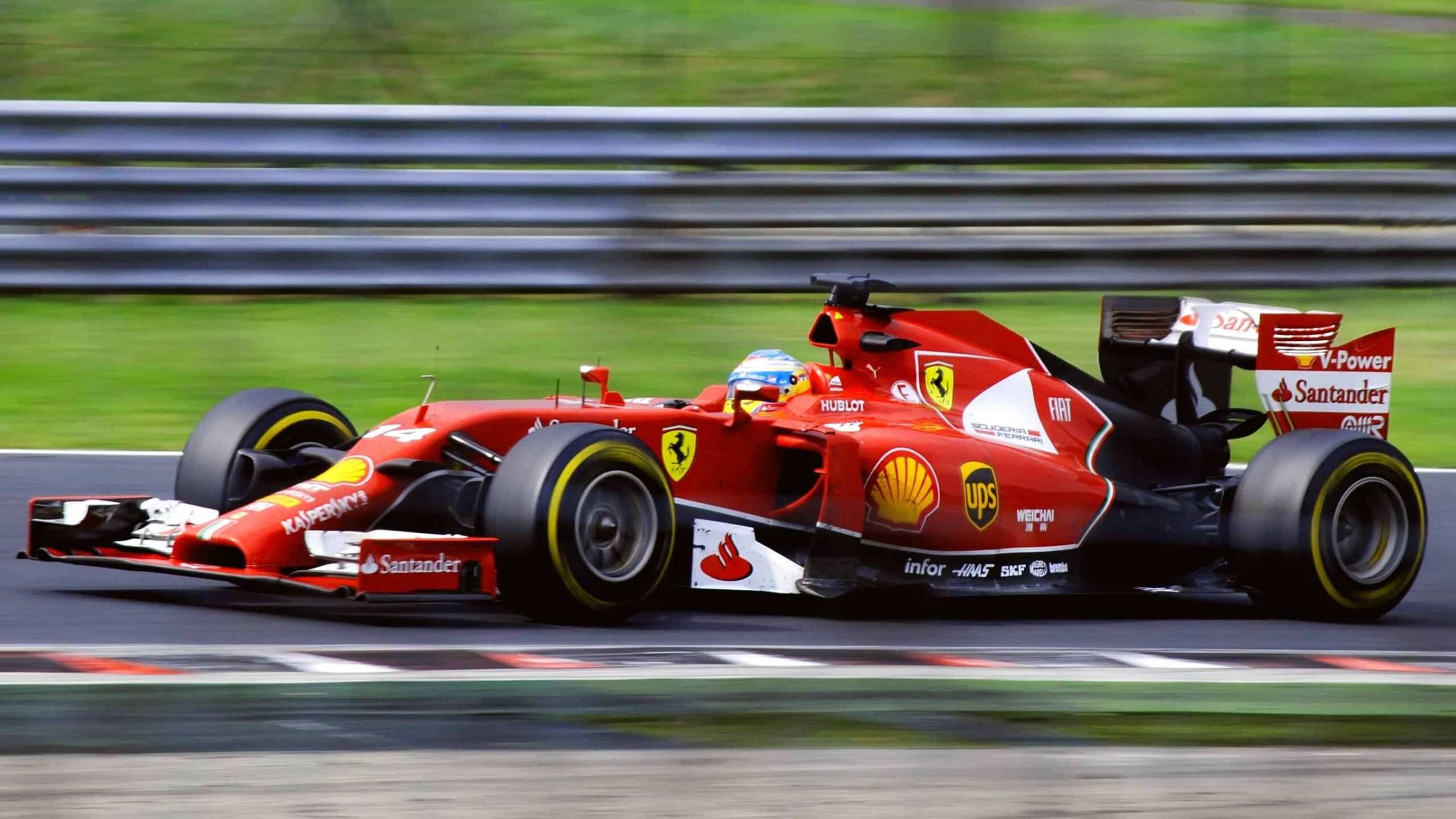Formula 1 car on Circuit Gilles-Villeneuve during the Canadian Grand Prix in Montréal